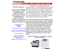 Tablet Screenshot of corporatelaser.com